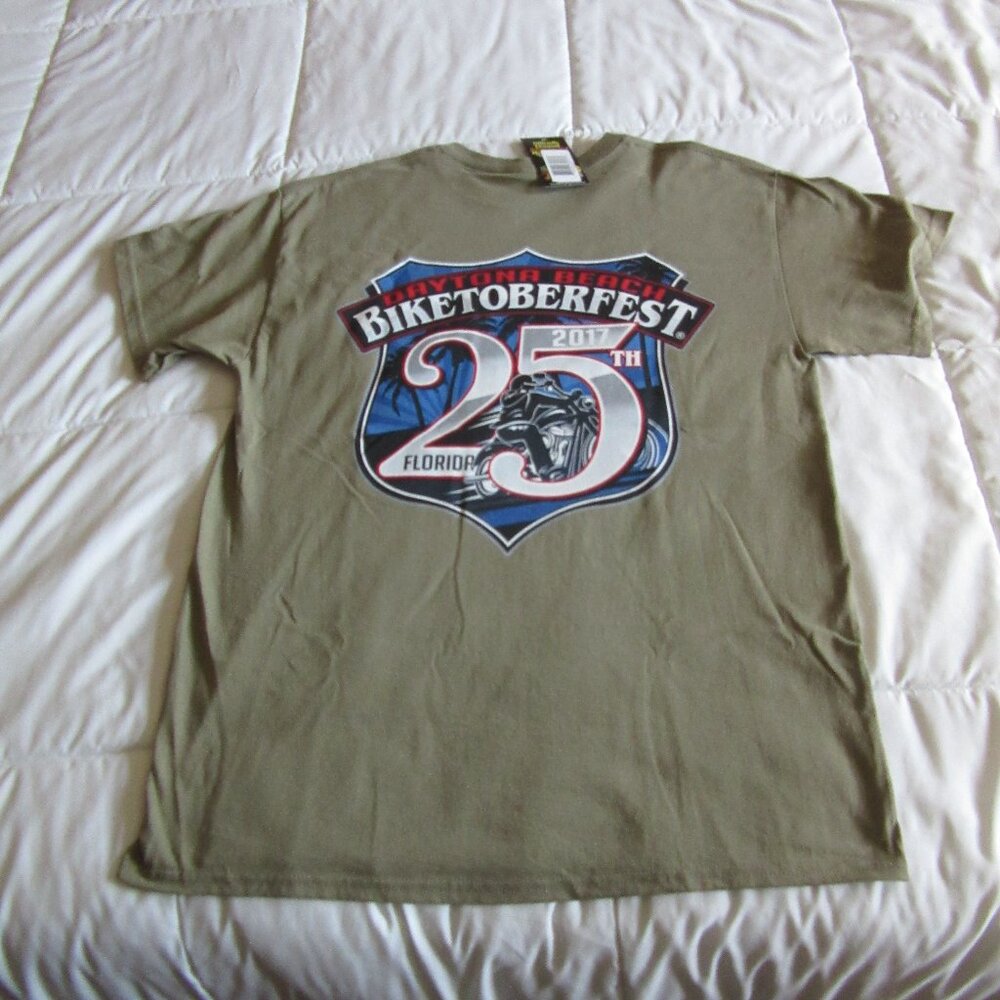 Biketoberfest 2013 T-shirt Size - Large - Green NWT